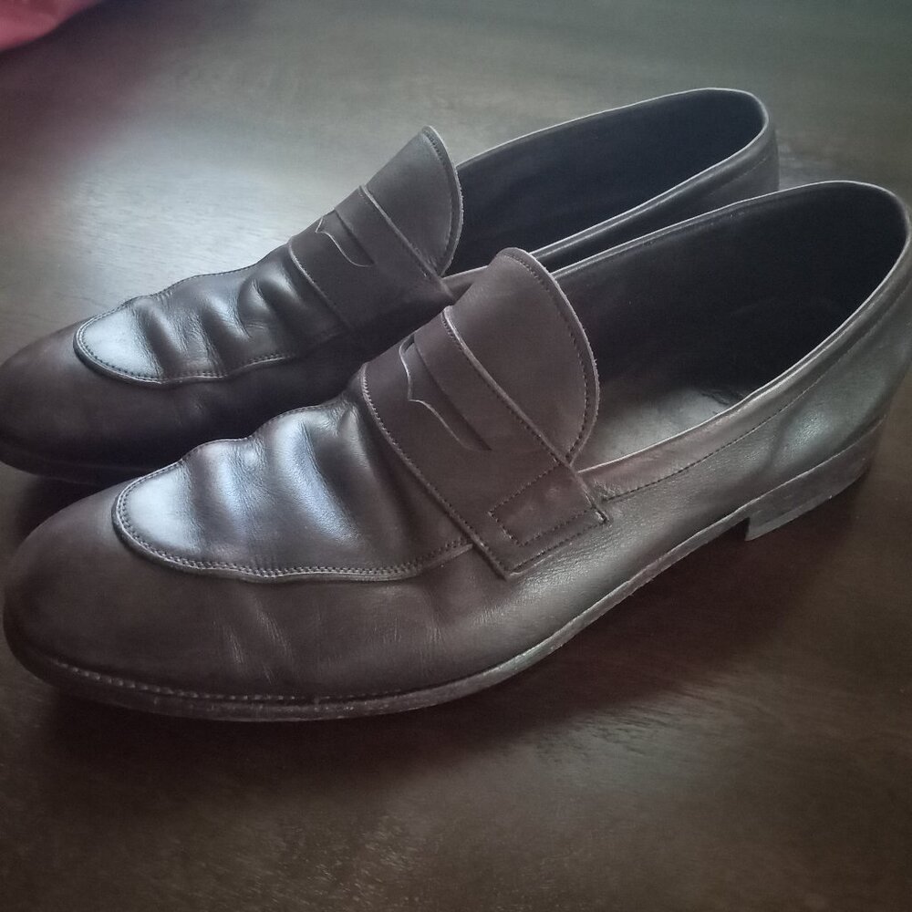 Carmina mens UNLINED PENNY LOAFERS UK 7 US 8 Brown 80730 SINEU